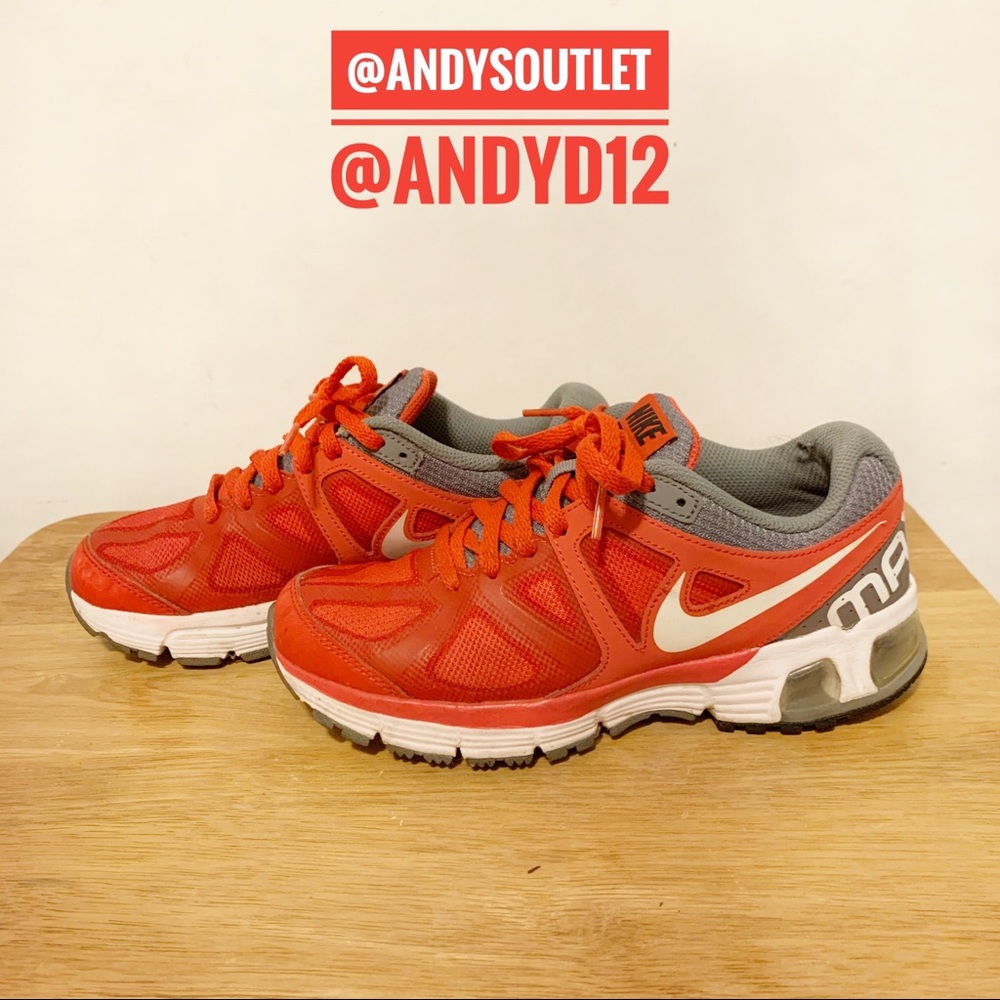 SOLD! Nike Max Air Sneakers Red and Gray size 4Y